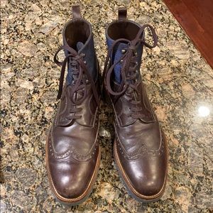 Louis Vuitton Men’s Wing Tip Damier print Boots